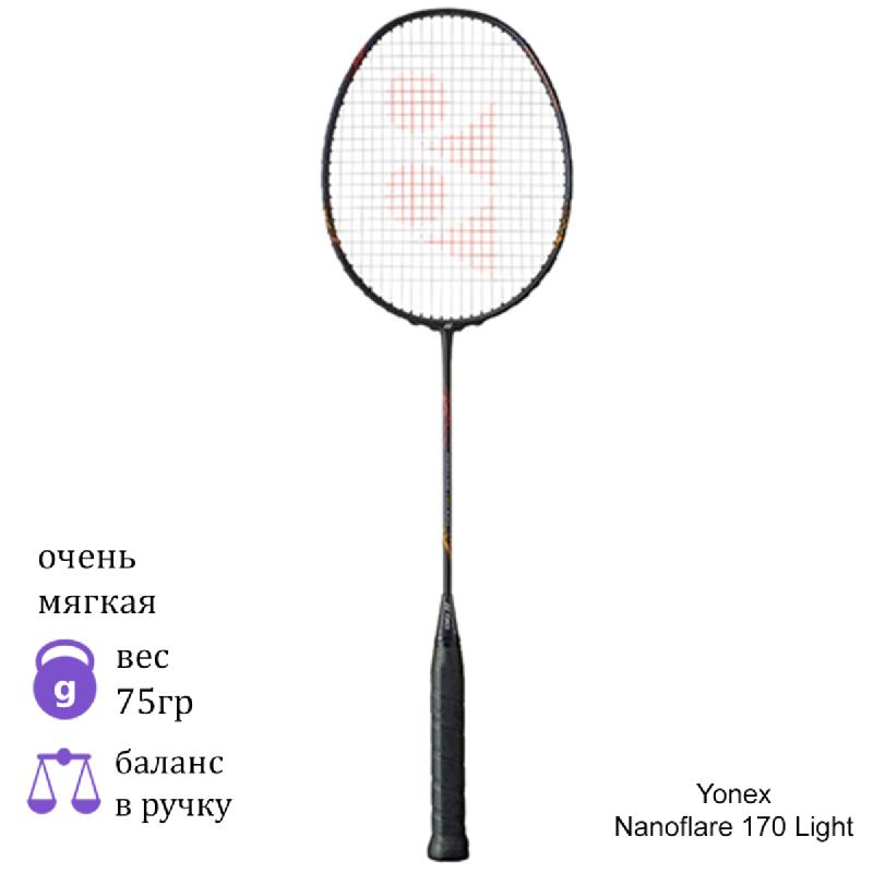 Бадминтонная ракетка Yonex Nanoflare 170 Light