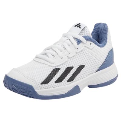 Детские теннисные кроссовки Adidas Courtflash White/Black/Blue