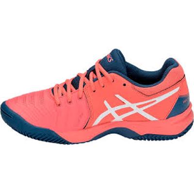 Детские теннисные кроссовки Asics Gel-Resolution 7 GS Clay Papaya/White