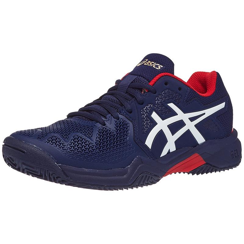 Детские теннисные кроссовки Asics Gel-Resolution 8 Clay Blue Red