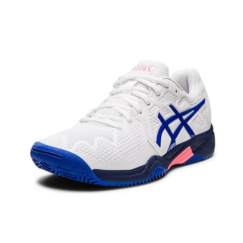 Детские теннисные кроссовки Asics Gel-Resolution 8 GS Clay White/Lazuri Blue