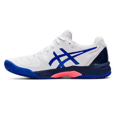 Детские теннисные кроссовки Asics Gel-Resolution 8 GS Clay White/Lazuri Blue