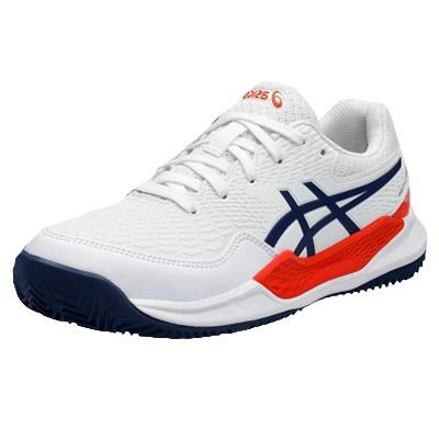 Детские теннисные кроссовки Asics Gel-Resolution 9 Clay White/Blue Expanse