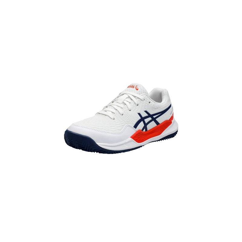Детские теннисные кроссовки Asics Gel-Resolution 9 Clay White/Blue Expanse