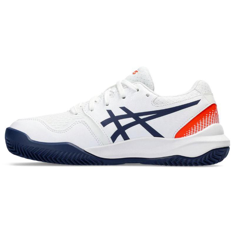 Детские теннисные кроссовки Asics Gel-Resolution 9 Clay White/Blue Expanse