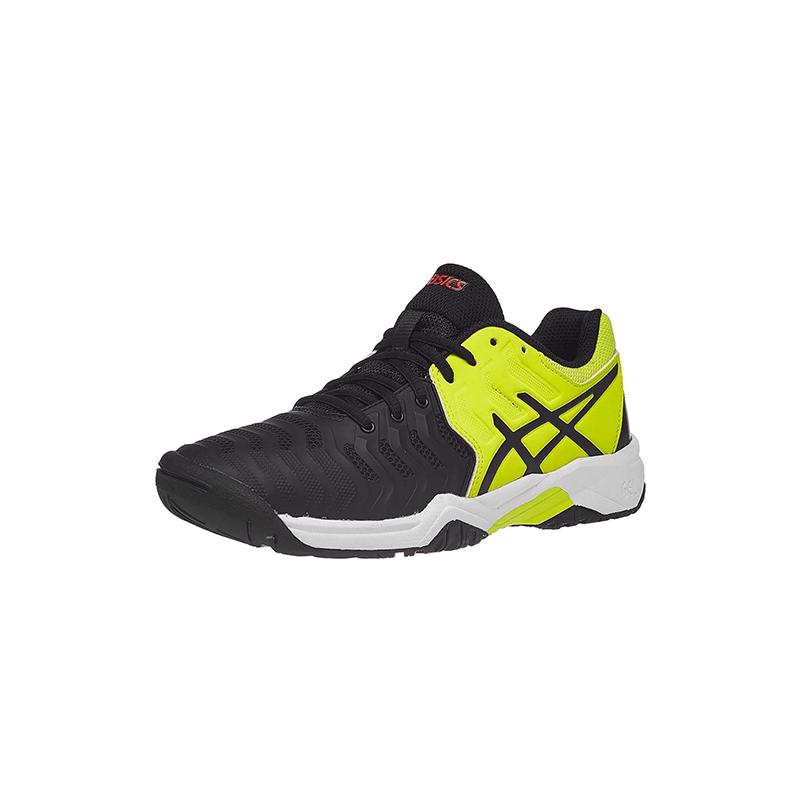 Детские теннисные кроссовки Asics Gel-resolution 7 Black/Yellow