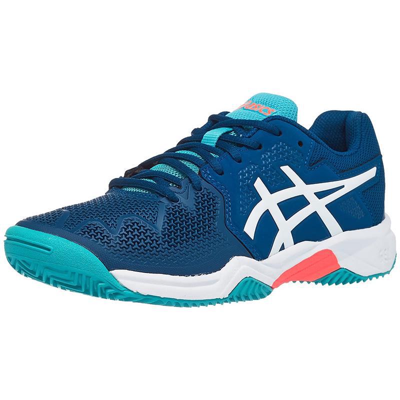 Детские теннисные кроссовки Asics Gel-Resolution 8 GS Clay Mako Blue
