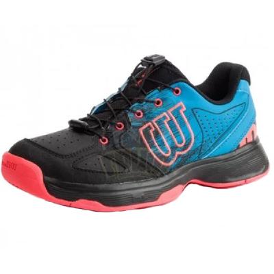 Детские теннисные кроссовки Wilson Kaos QL Black Blue