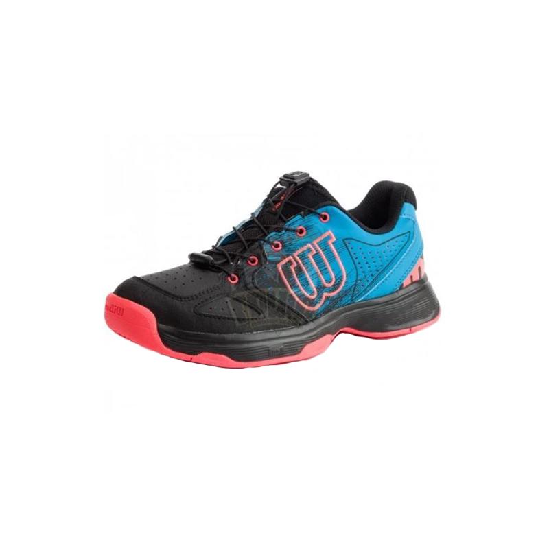 Детские теннисные кроссовки Wilson Kaos QL Black Blue