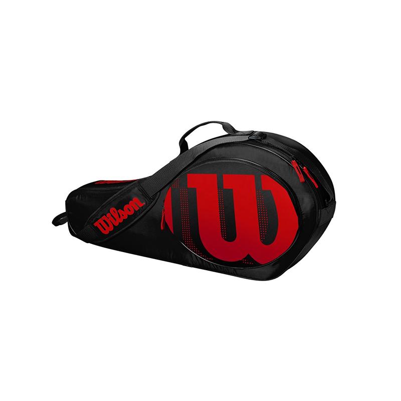 Детский теннисный чехол Wilson Junior 3 Black Red