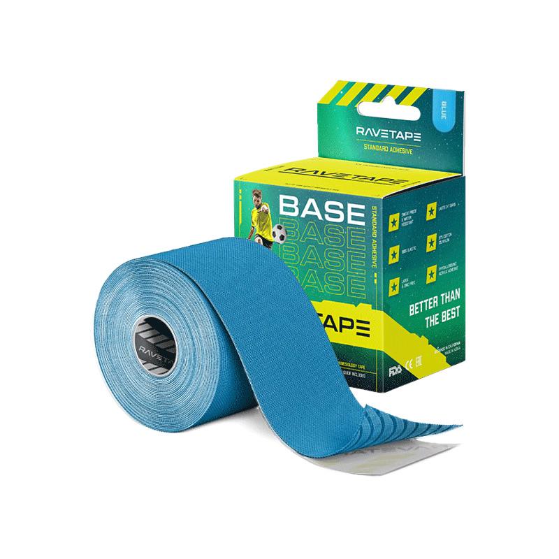 Кинезиотейп RaveTape Base, 5см х 5м (Голубой)