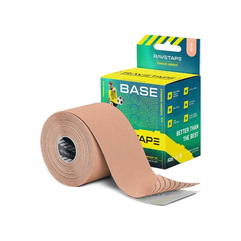 Кинезиотейп RaveTape Base, 5см х 5м (Естественный)