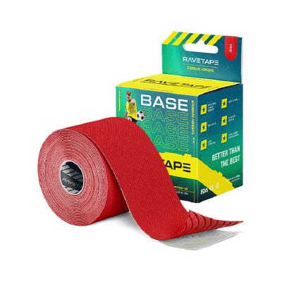 Кинезиотейп RaveTape Base, 5см х 5м (Красный)