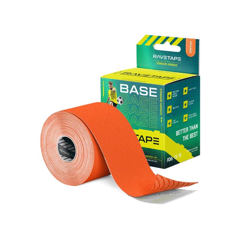 Кинезиотейп RaveTape Base, 5см х 5м (Оранжевый)