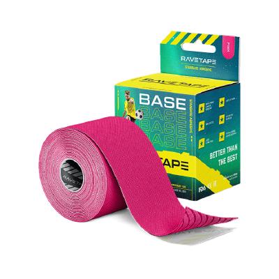 Кинезиотейп RaveTape Base, 5см х 5м (Розовый)