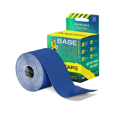 Кинезиотейп RaveTape Base, 5см х 5м (Синий)