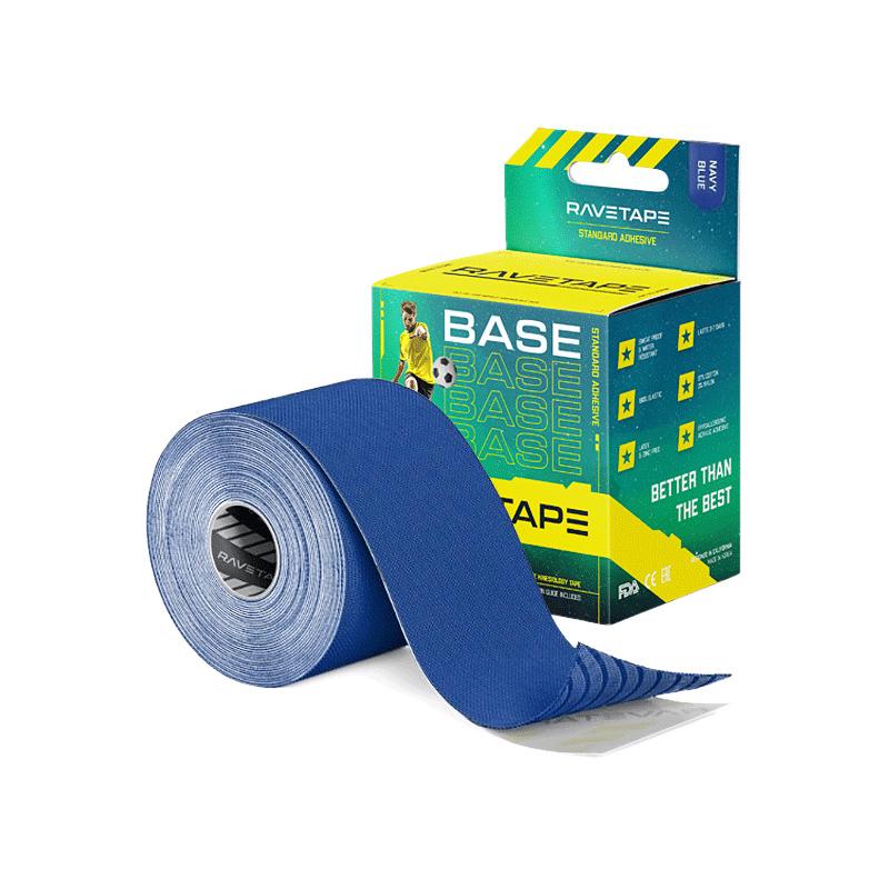 Кинезиотейп RaveTape Base, 5см х 5м (Синий)