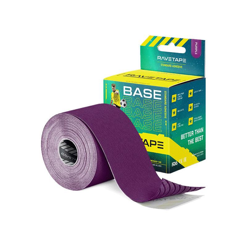 Кинезиотейп RaveTape Base, 5см х 5м (Фиолетовый)