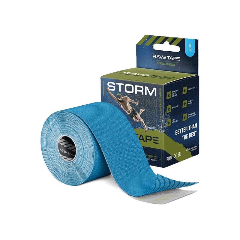 Кинезиотейп RaveTape Storm, 5см х 5м (Голубой)