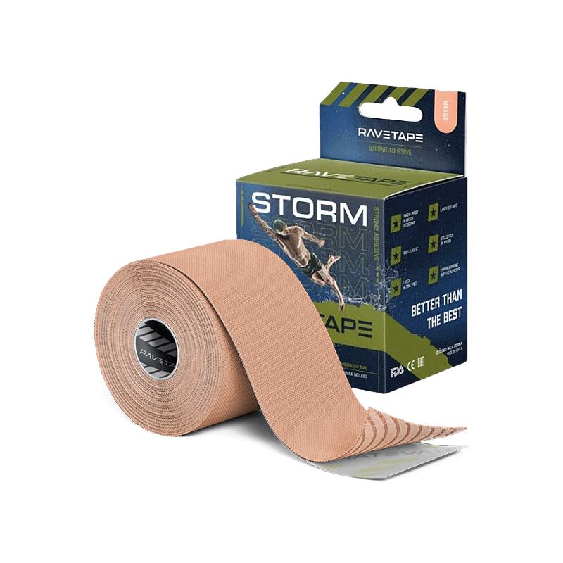 Кинезиотейп RaveTape Storm, 5см х 5м (Естественный)