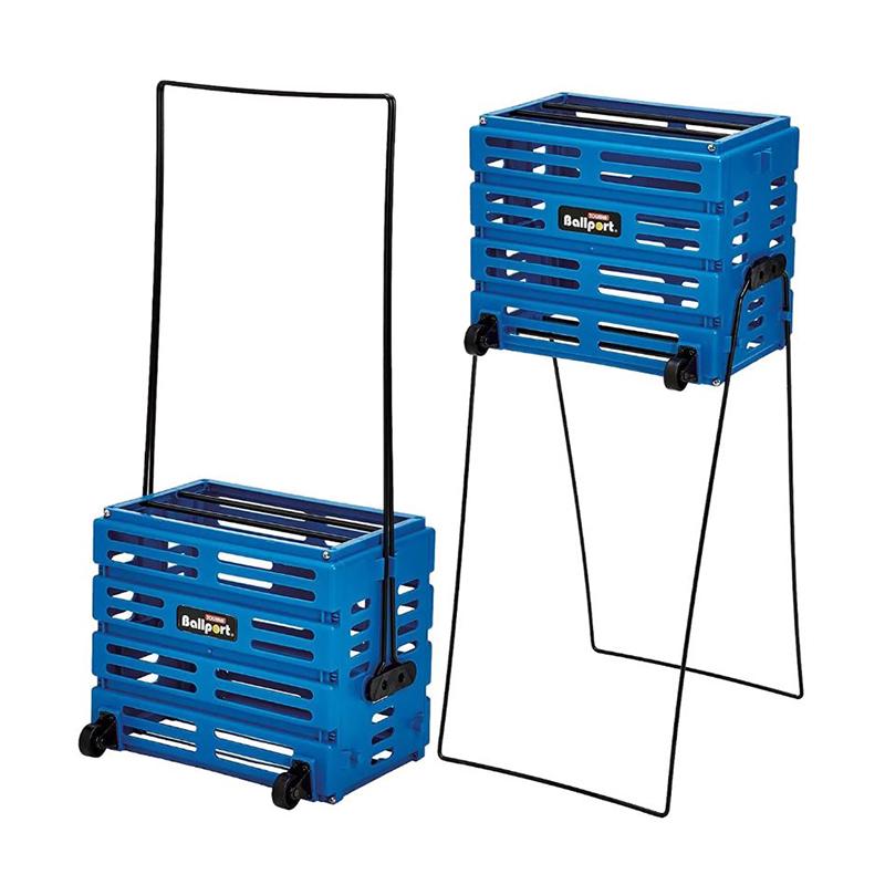 Корзина для мячей Ballport Delux Blue на колесах (80)