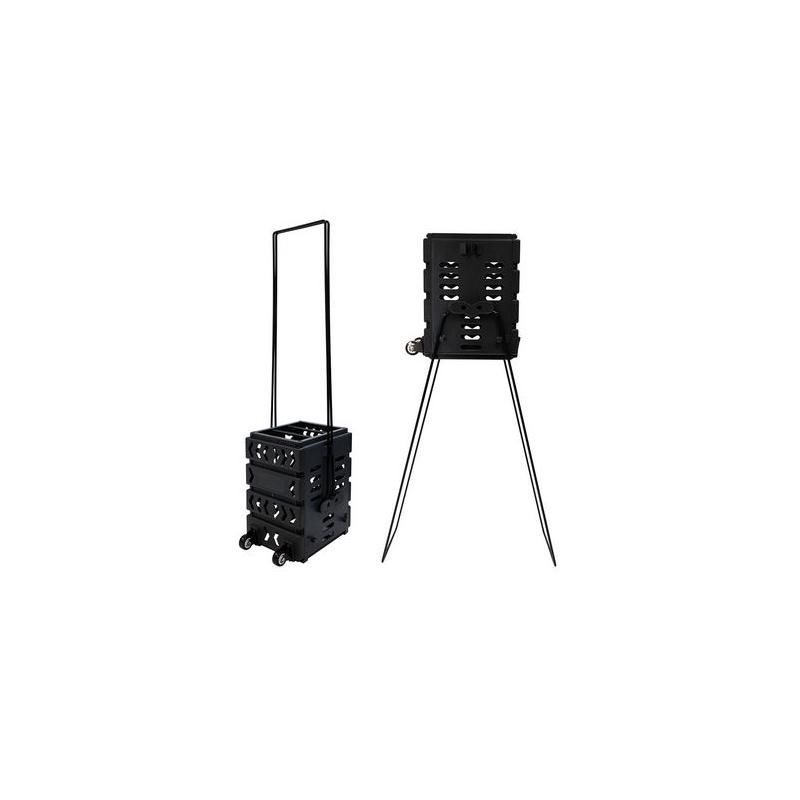 Корзина для мячей Tennis Life 36 Deluxe Black на колесах