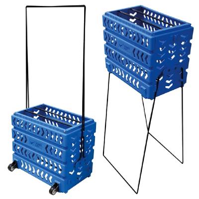 Корзина для мячей Tennis Life 80 Deluxe Blue на колесах