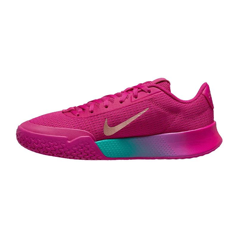 Кроссовки женские Nike Court Vapor Lite 2 Premium (Розовый/Мятный/Золотой)