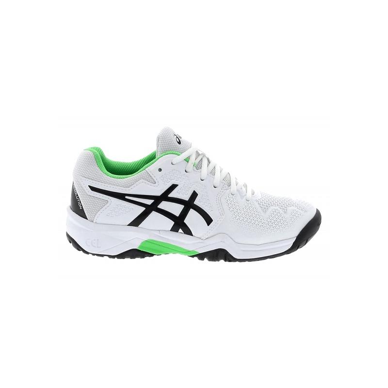 Кроссовки детские Asics Gel-Resolution 8 GS Clay (White/Green Gecko)