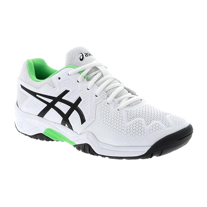 Кроссовки детские Asics Gel-Resolution 8 GS Clay (White/Green Gecko)