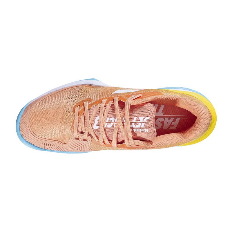 Кроссовки детские Babolat Jet Mach III All Court (Коралловый/Золотой 6018)