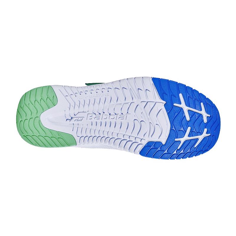 Кроссовки детские Babolat Pulsion All Court Kid (Белый/Зеленый 1059)