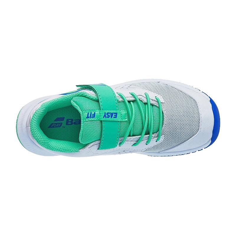 Кроссовки детские Babolat Pulsion All Court Kid (Белый/Зеленый 1059)