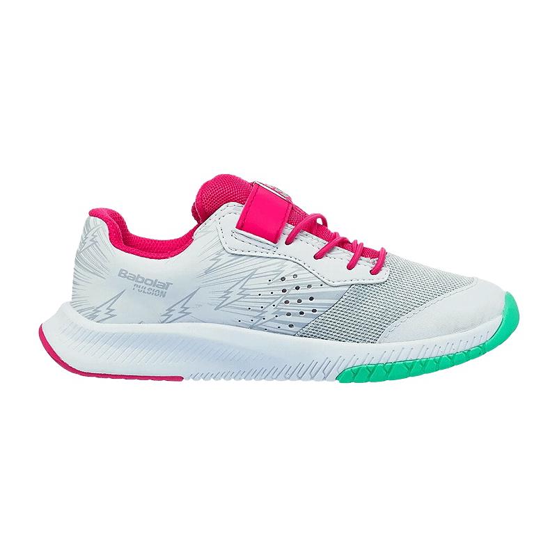 Кроссовки детские Babolat Pulsion All Court Kid (Белый/Розовый 1058)