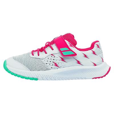 Кроссовки детские Babolat Pulsion All Court Kid (Белый/Розовый 1058)