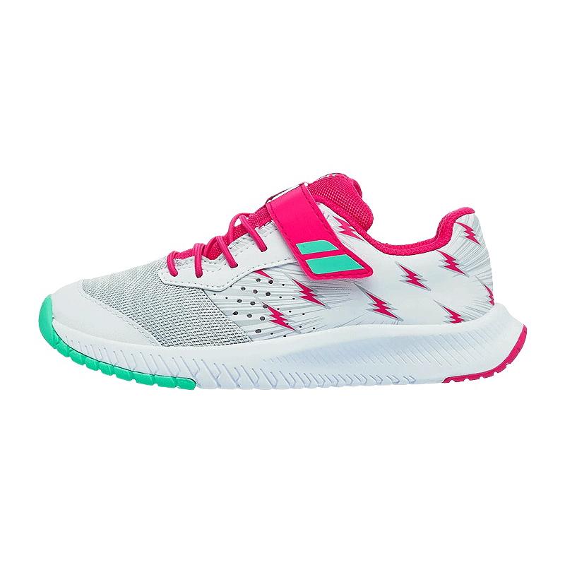 Кроссовки детские Babolat Pulsion All Court Kid (Белый/Розовый 1058)