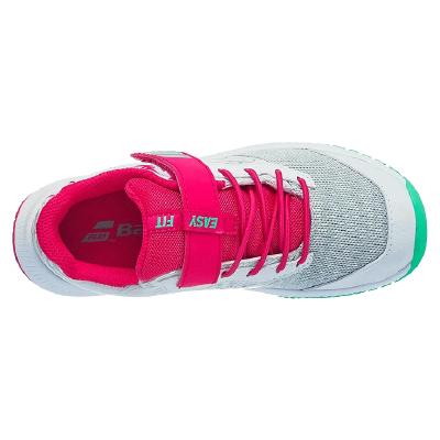 Кроссовки детские Babolat Pulsion All Court Kid (Белый/Розовый 1058)
