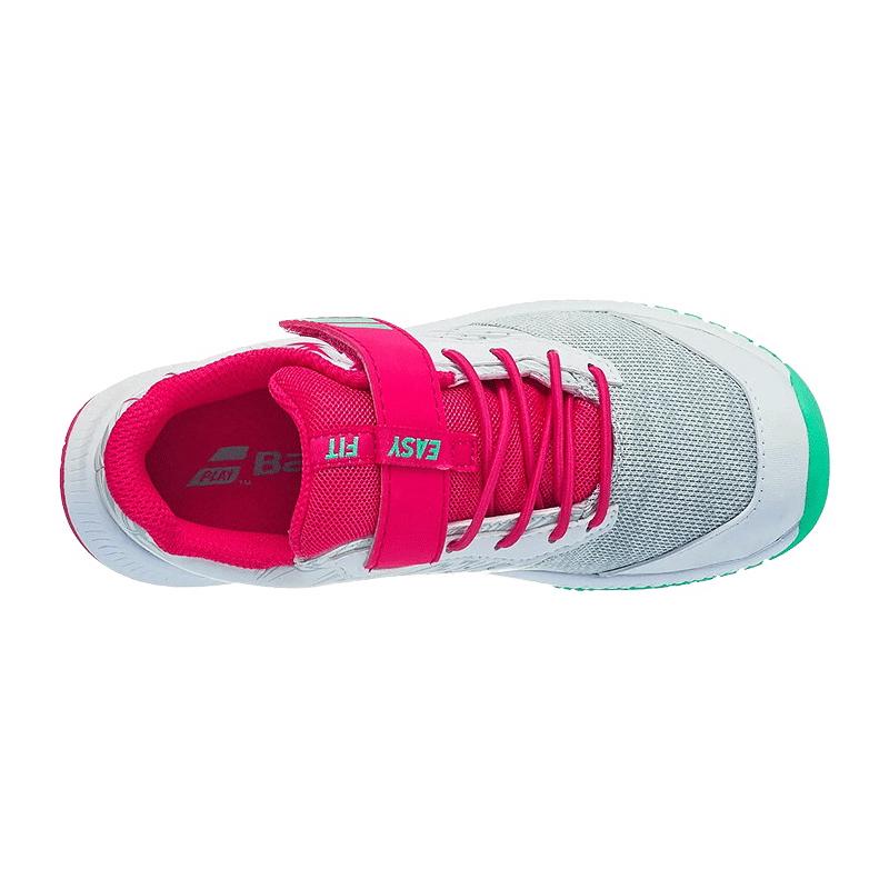 Кроссовки детские Babolat Pulsion All Court Kid (Белый/Розовый 1058)