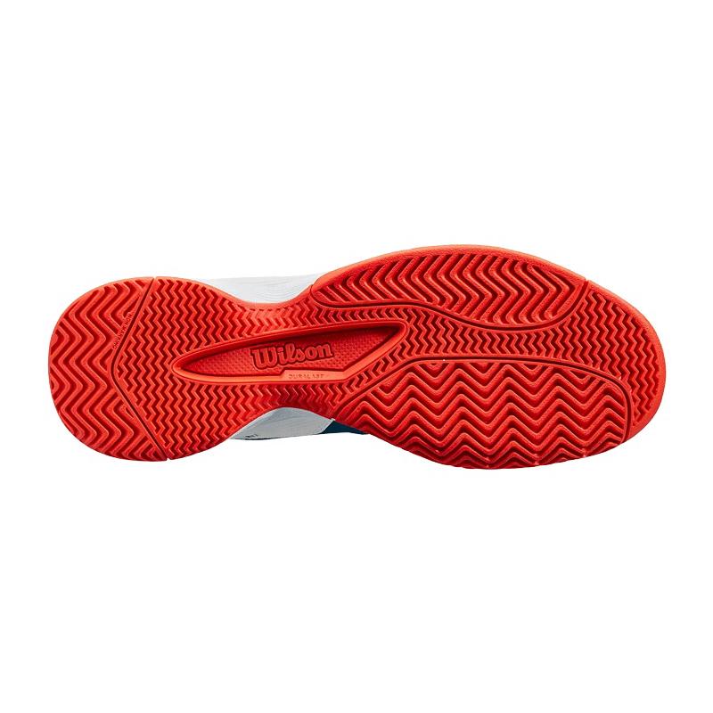 Кроссовки детские Wilson Rush Pro 4.0 JR QL (Blue Coral/White/Fiesta)