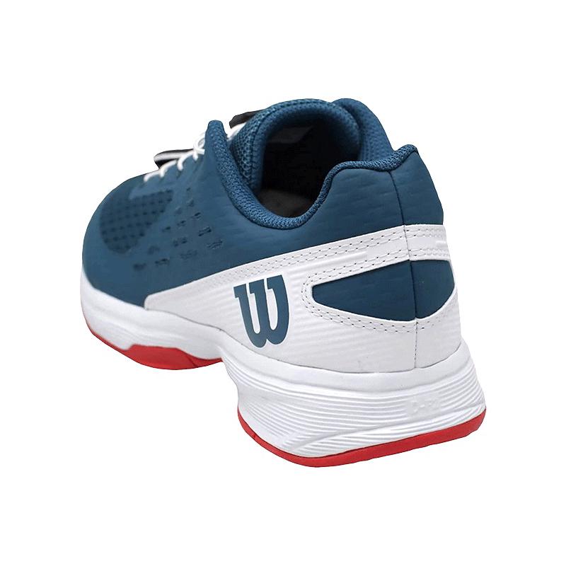 Кроссовки детские Wilson Rush Pro 4.0 JR QL (Blue Coral/White/Fiesta)