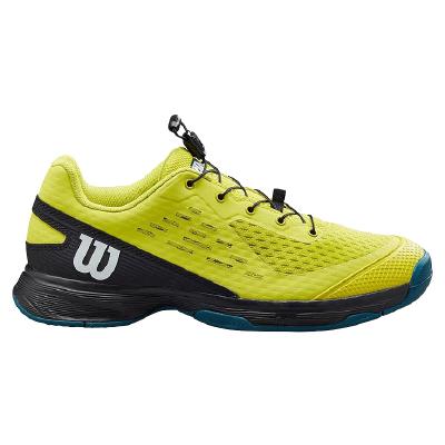 Кроссовки детские Wilson Rush Pro 4.0 JR QL (Sulphur Spring/Black/Blue Coral)