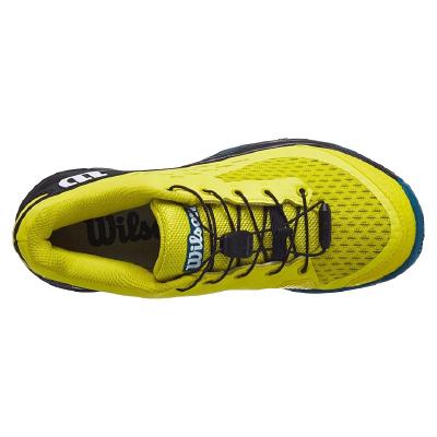 Кроссовки детские Wilson Rush Pro 4.0 JR QL (Sulphur Spring/Black/Blue Coral)