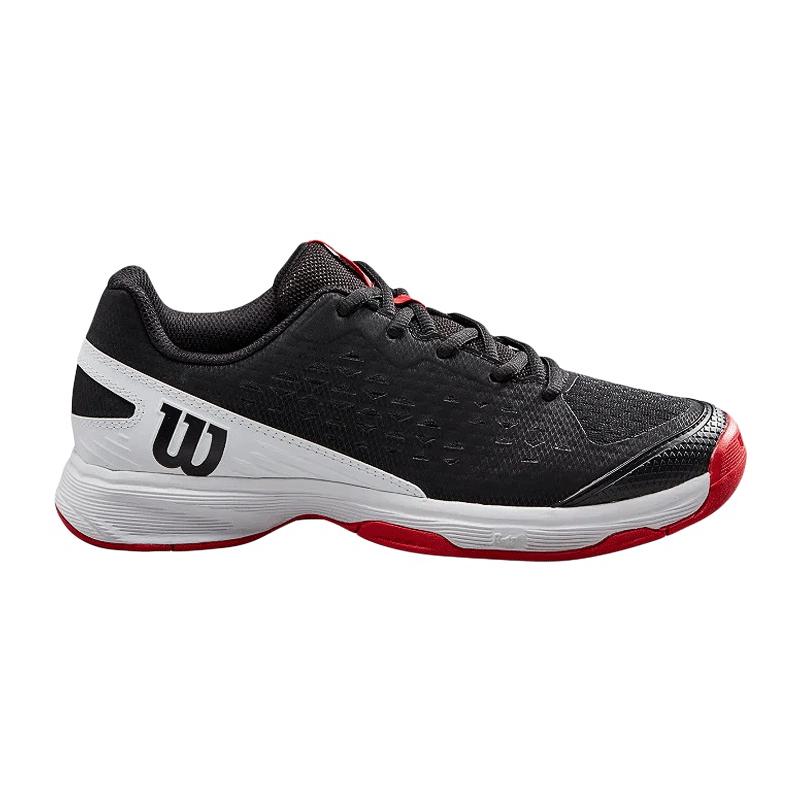 Кроссовки детские Wilson Rush Pro JR 4.0 QL (Black/White/Wilson Red)