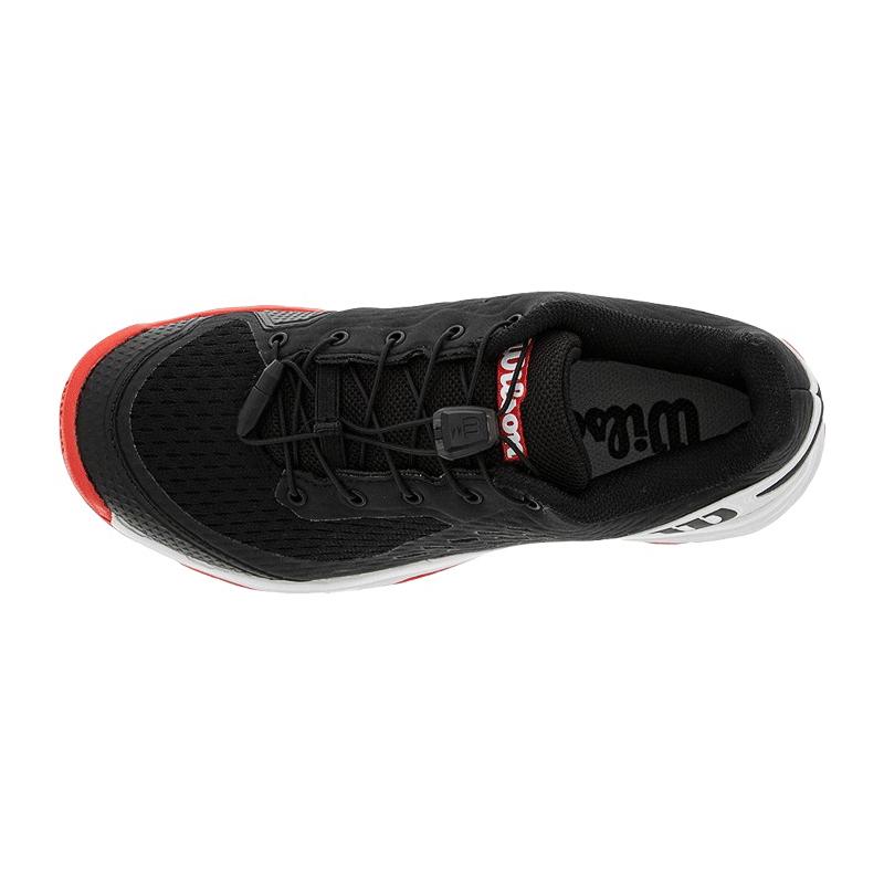 Кроссовки детские Wilson Rush Pro JR 4.0 QL (Black/White/Wilson Red)