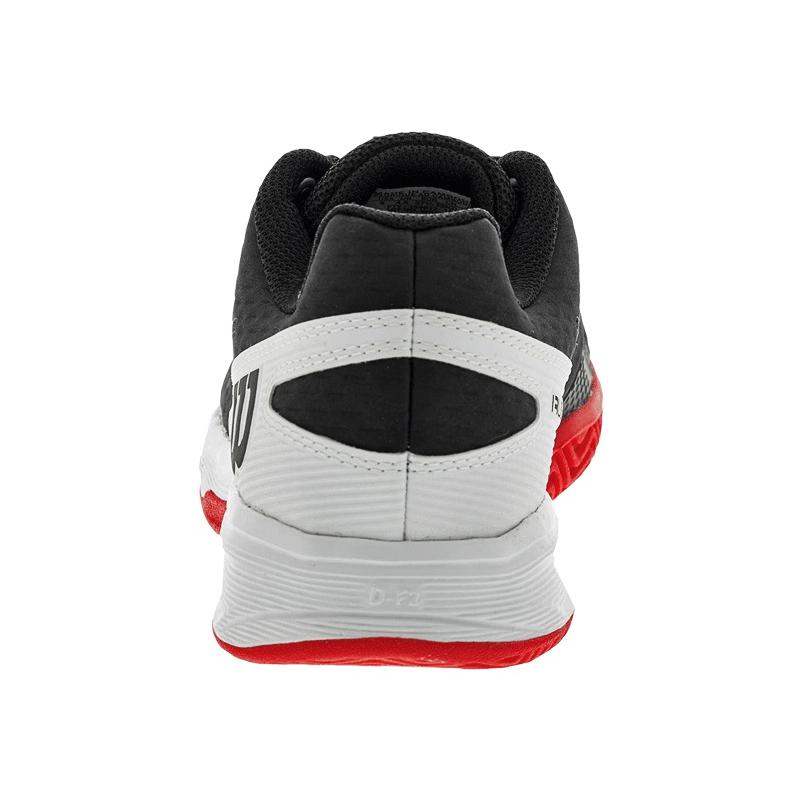 Кроссовки детские Wilson Rush Pro JR 4.0 QL (Black/White/Wilson Red)