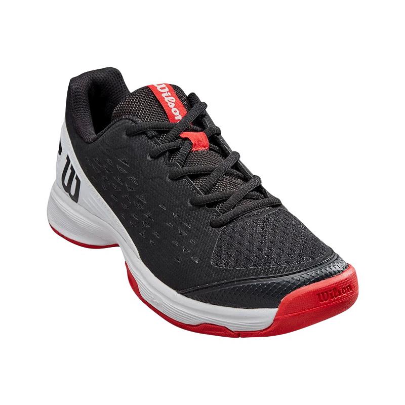 Кроссовки детские Wilson Rush Pro JR 4.0 QL (Black/White/Wilson Red)