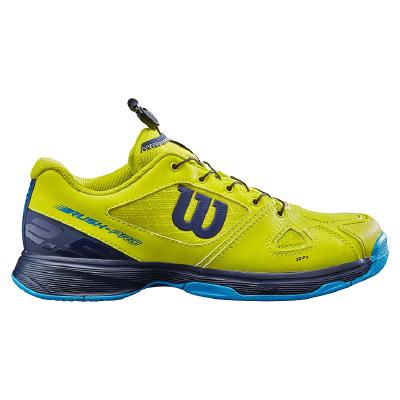 Кроссовки детские Wilson Rush Pro Junior QL (Limepop/Navy)