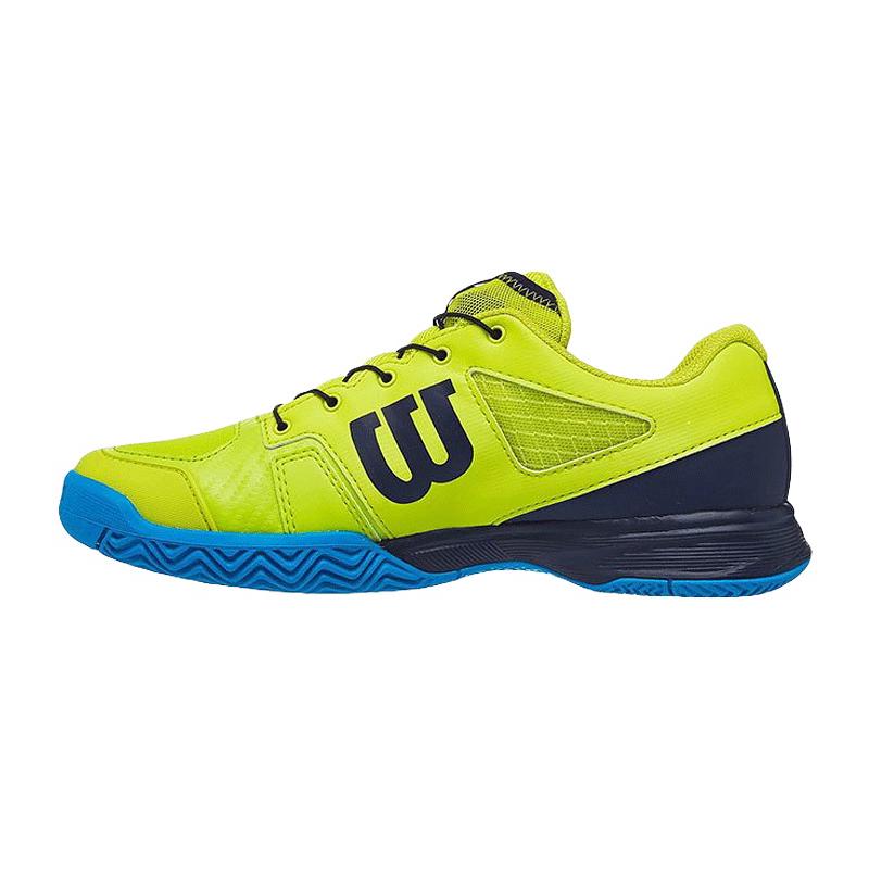Кроссовки детские Wilson Rush Pro Junior QL (Limepop/Navy)
