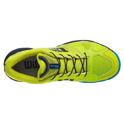 Кроссовки детские Wilson Rush Pro Junior QL (Limepop/Navy)