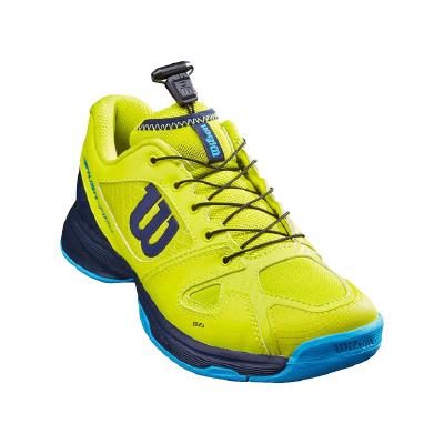 Кроссовки детские Wilson Rush Pro Junior QL (Limepop/Navy)